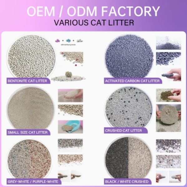 Bulk Bentonite Cat Litter Sand Customized Bentonite Premium Cat Litter