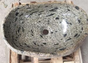 Buy cheap Multi Color Stone Sink Bowl / Granite Bathroom Sinks Irregular Shape With Polishing Inside Face product