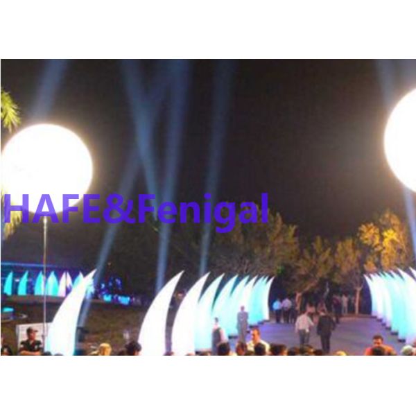 Interior Exhibition Hall Inflatable Moon Balloon Lights LED Theater Hanging 600W 160cm