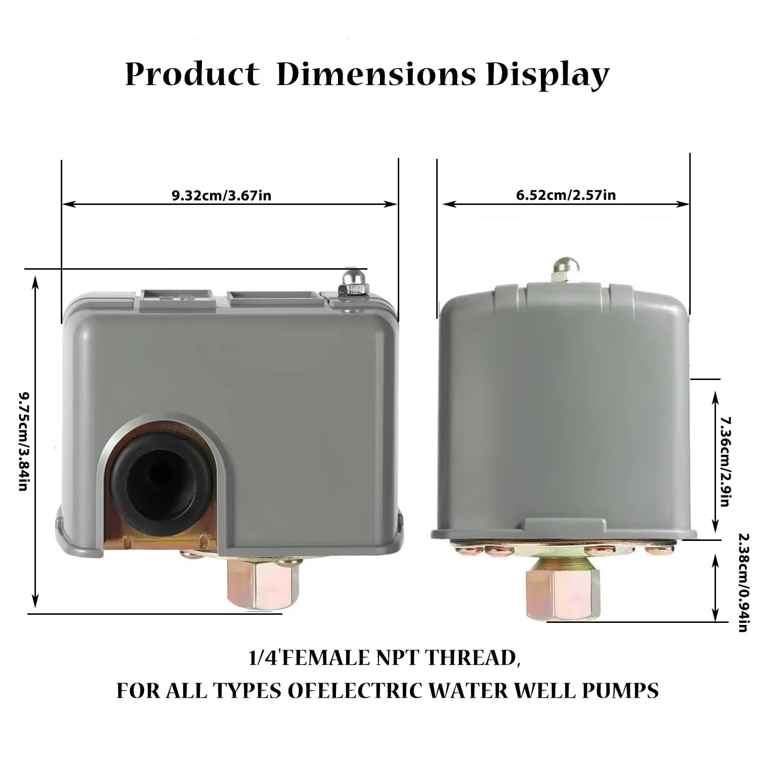Pump pressure tank accessories, pressure controller, household double-acting mechanical switch, PC-2 pressure switch
