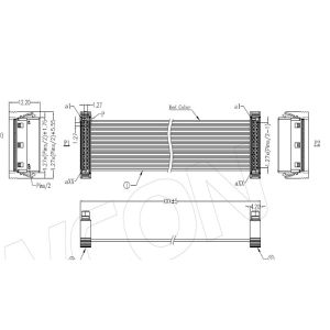Buy cheap WCON SDC Idc Type Board To Board Connector 1.27 Pith Plate To Line Lcp Black product
