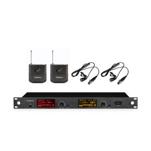 Audio UHF Wireless Handheld Microphone System Channels Metal Dual Professional