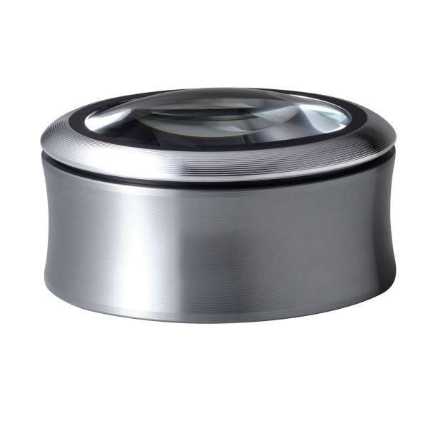 Premium Metal Round Desktop Magnifier Rechargeable Multi-Color Durable for Blueprint Viewing & Small Text Reading