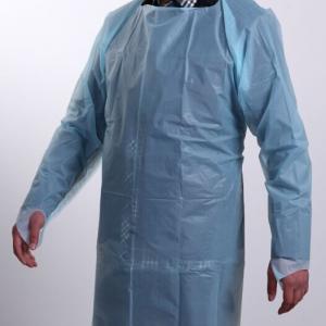 Buy cheap CPE Disposable Lab Gowns Printing Available product
