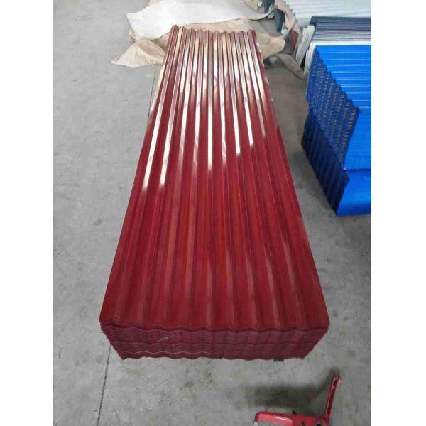 Structural 76mm Pre Painted Corrugated Roofing Sheet GI Corrugated Sheet Matt Finishing