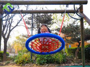 China Hanging Netted Seat Playground Net Swing 100cm 120cm Children Adventure Park on sale