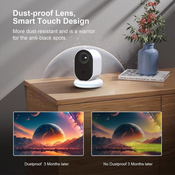 C1 Mini 720P Portable Smart Android Projector Chargable 20000mAh Lithium Battery Projector
