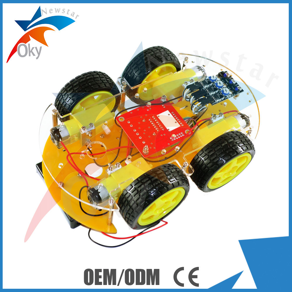 Remote Control Arduino Car Robot Bluetooth Infrared Controlled with Ultrasonic