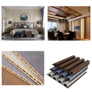 China Indoor Exterior Decoration WPC Fluted Panel Making Machine WPC Wall Panel Extrusion Line Making Machine on sale