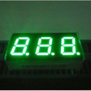 Buy cheap Triple Digit Pure Green 7 Segment LED Display Common Cathode product