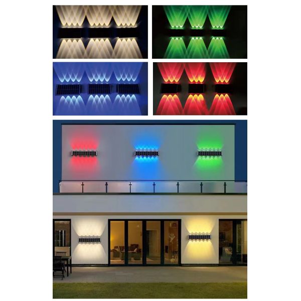 Fully Automatic Solar Wall Light with 10 Year Life and 2835 SMD Light Source Powered by 5.5V Solar Panel