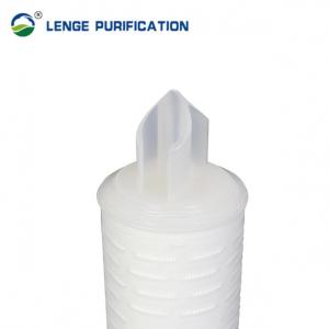 Buy cheap 5 Inch Diameter Glass Fibre Pleated Filter Cartridge With 222 Fins product