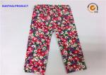 Attractive Cute Baby Girl Leggings Abrasion Resistance With Trees / Flowers