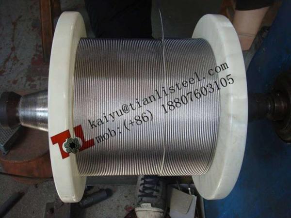 Quality AISI 316 1x19 8mm Stainless Steel Wire Rope Net Weight 320kg per 1000m for sale