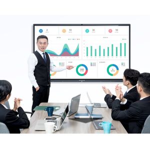 Portable Smart Interactive Whiteboard 75 86 100 Inch 0.8ms Fluent Writing