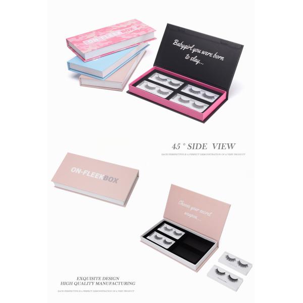 Luxury Printed Eyelash Packing Boxes With Magnetic Closure custom design