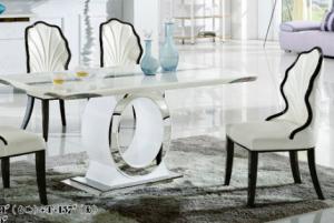 Buy cheap luxury modern rectangle marble dining room table furniture product