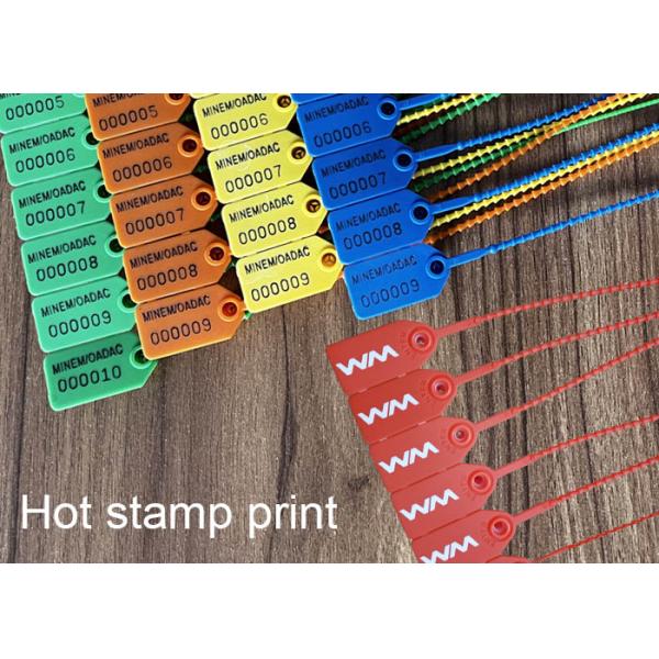 250*27.5*12.4 mm Fixed Length Cable Security Seal with 2.8 KN Tensile Strength and ABS Material
