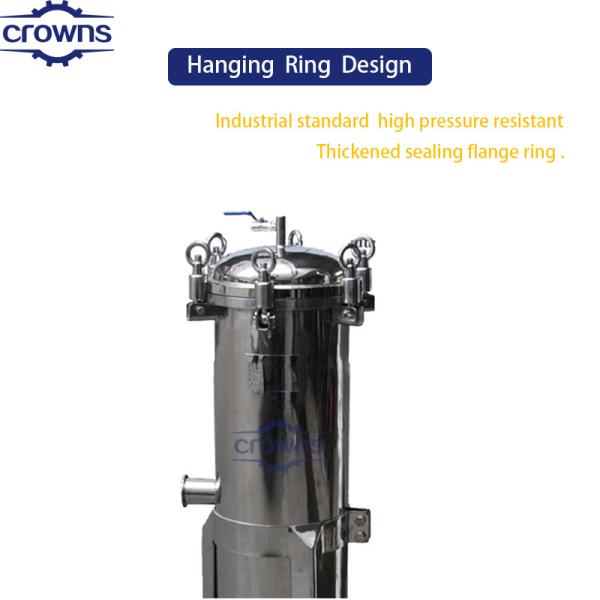 Food & Beverage Processing Multi Bag Filters With 1um-800um Precision