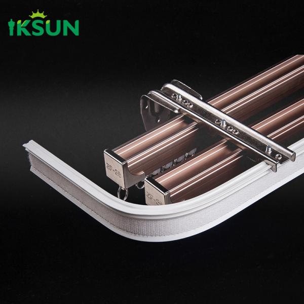 Customization Modern Aluminum Decorative Curtain Track Slide Silent Curtain Rail