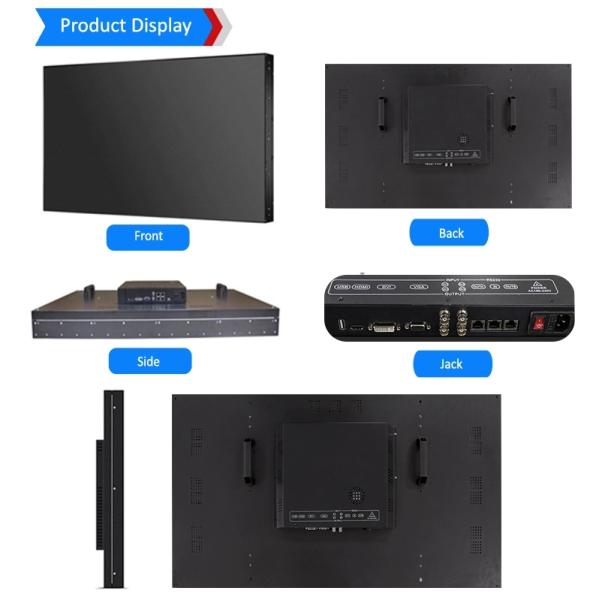 Panel Mount 4k Video Screen , 3x3 Video Wall With Led Backlit Technology
