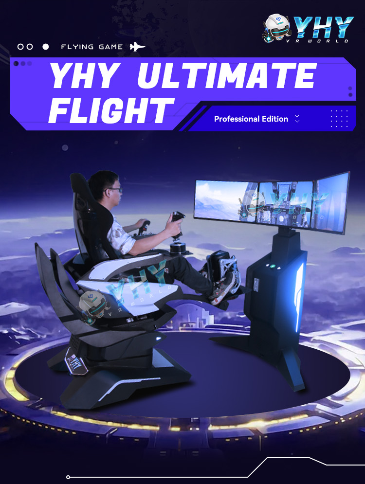 Flying Game Machine Virtual Flight Simulator Vr Airplane with Self-control Buttons Easy Business Operation