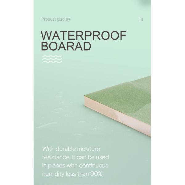 Standard Gypsum Board for Ceiling and Partition Lightweight Panels Fire Resistant Moisture Resistant Smooth Surface Eco Friendly