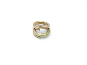 Buy cheap GB93 Spring Steel Washers Yellow Zinc Plated Split Lock Washers 2mm 48mm product