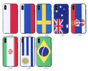 China 2018 World Cup TPU PC Soft Custom Printed Country Flag Phone Case For iPhone 8 Plus on sale