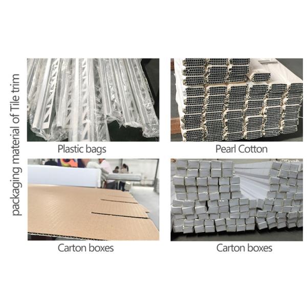 Gutters aluminum tile trim profiles