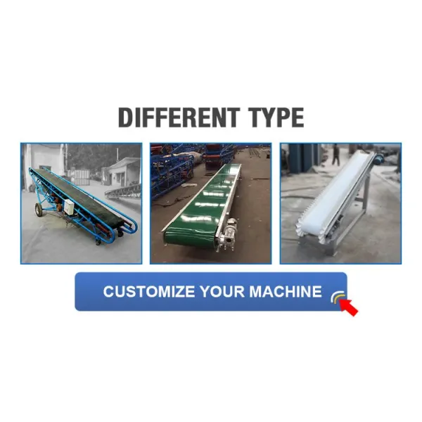 Portable Rubber Belt Conveyor Machine 800mm For Corn /