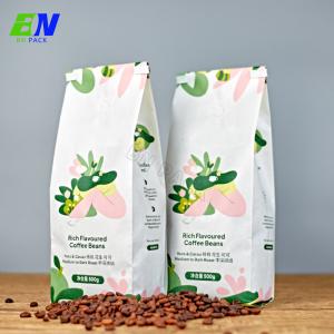 China Colorful Vivid Printing 100% Biodegradable Custom Coffee Packaging Bag With Valve on sale
