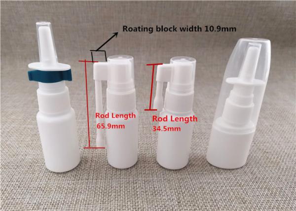 Leakage Proof Medical Mist Pump Sprayer PE Plastic 0 . 18CC Dosage Output
