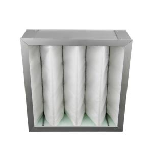 Aluminum Frame  Box Type Pre Air Filter For HVAC System Medium Efficiency