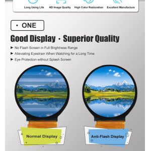 Mipi RGB Interface 3.3Volt IPS Circular Tft Display