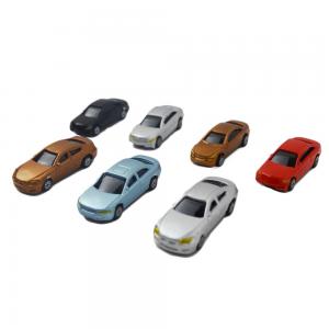 Buy cheap 1:200 miniature plastic scale painted model car for architecture model train layout product