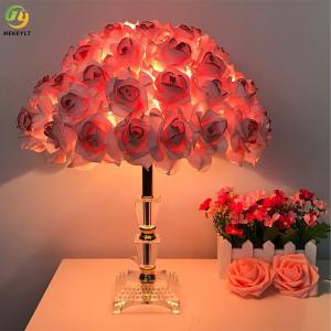 China L33 X H42CM Rose Table Lamp For Wedding Bedroom Bedside on sale