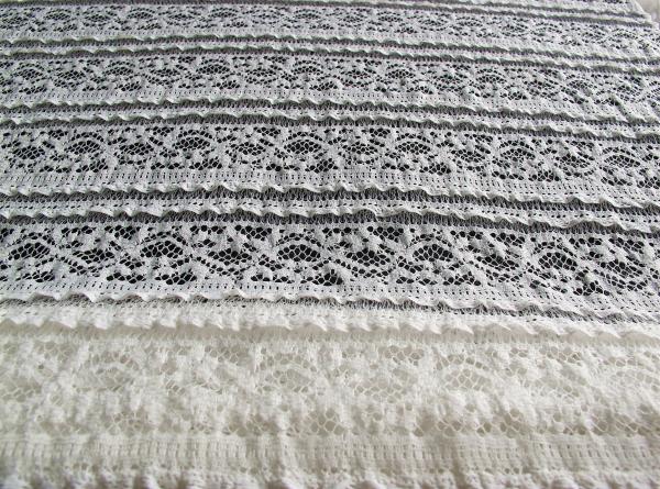 Quality Eco-Friendly Stretch Lace Cotton Spandex Fabric , Beige Elastic Lace Trim CY-LW0220 for sale