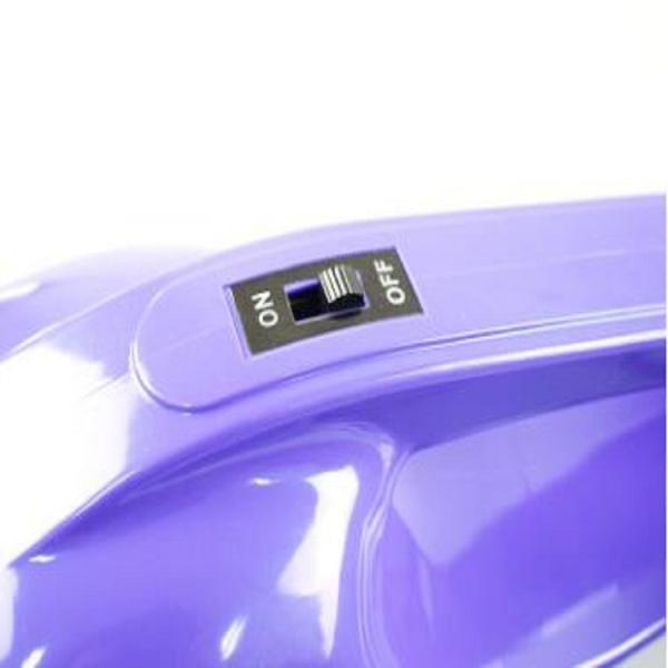 Purple Hand Held Battery Powered Vacuum Cleaners Dc 12v Plastic Material
