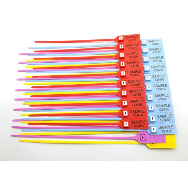 Disposable Plastic Tamper Seals With 268N Tensile Strength And 380mm Length
