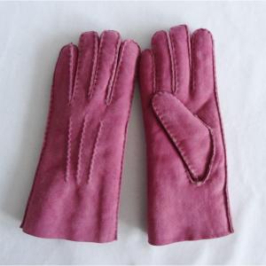 Wholesale promotional hand stitiching Australia sheepskin gloves for ladies