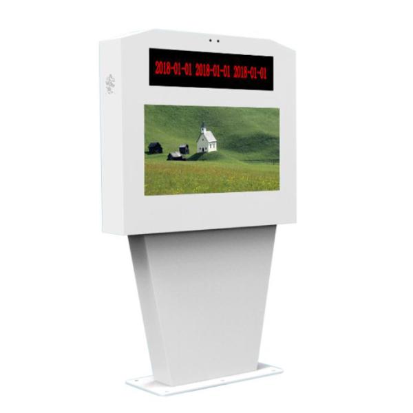 Waterproof 55 Inch Bus Stop Digital Signage A+ LCD Panel Multi Language Support