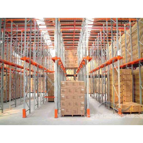 Heavy Duty Shelving Drive In Drive Through Racking System 1.5-2.5mm Depth
