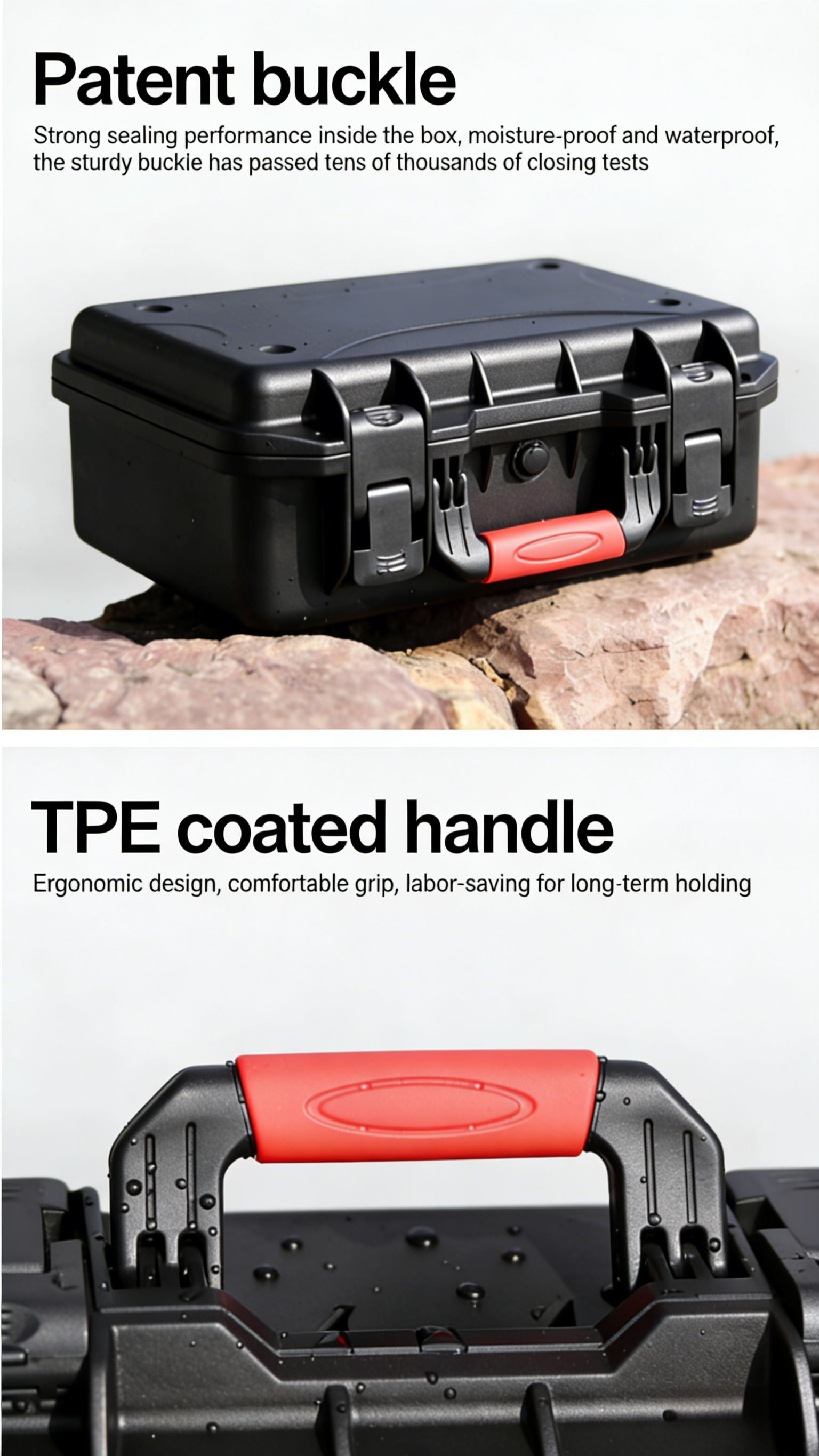 Protective Case Portable Plastic Equipment/Instrument Case Multi-Functional Toolbox