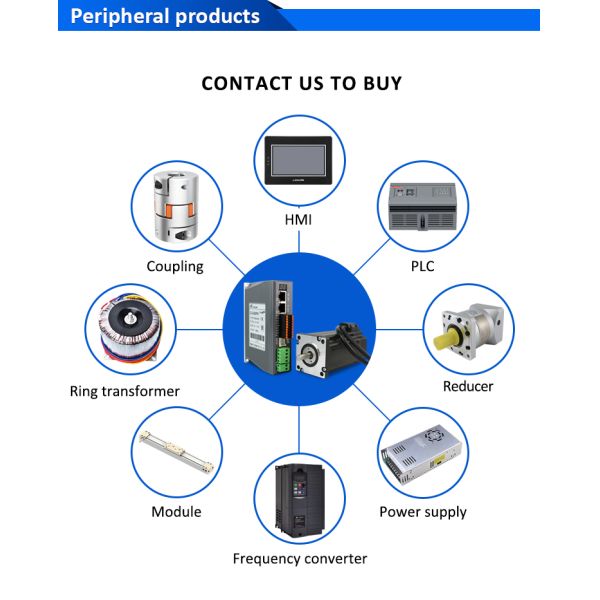 Lichuan DC Closed Loop Stepper Motor Drivers Kit 4.8N.m 2 Phase Nema24 DC24V~48V 5.8A 1000PPR