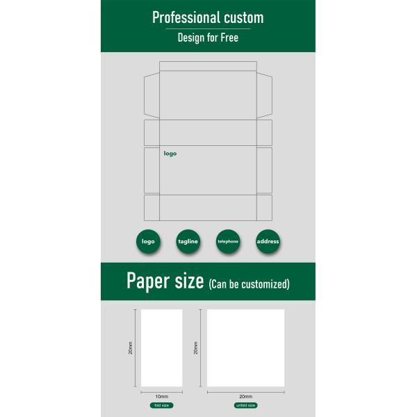 Customized Logo 3 Ply Soft Paper Handkerchief Box Tissue for Face Cleaning/Home Hotel Restaurant