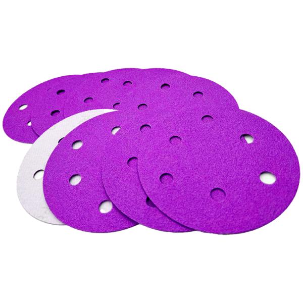 Dry Polishing Automobile Sanding Disc with Hook and Loop Abrasives Customized Grit 40 -600