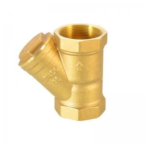 China Y Type Filter for Water Meter Front Brass Filter Heat Pump Air Conditioning HVAC Heating on sale