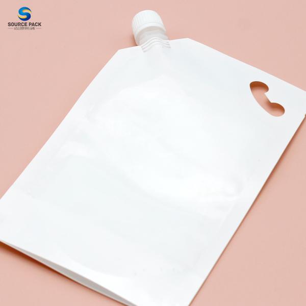 Durable Flexible Leak Proof Stand Up Pouches With Spout Top And Screw Cap