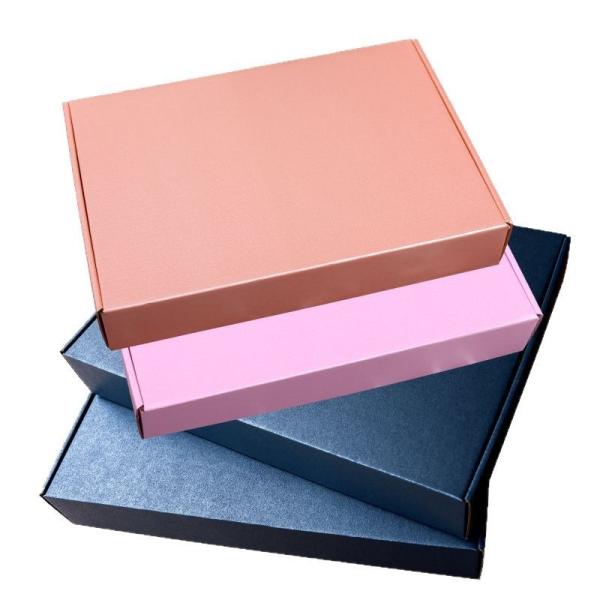 Solid Color corrugated cardboard gift boxes Drawer Custom Logo foldable cardboard boxes